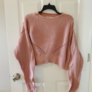Pink Knit Women's Sweater
